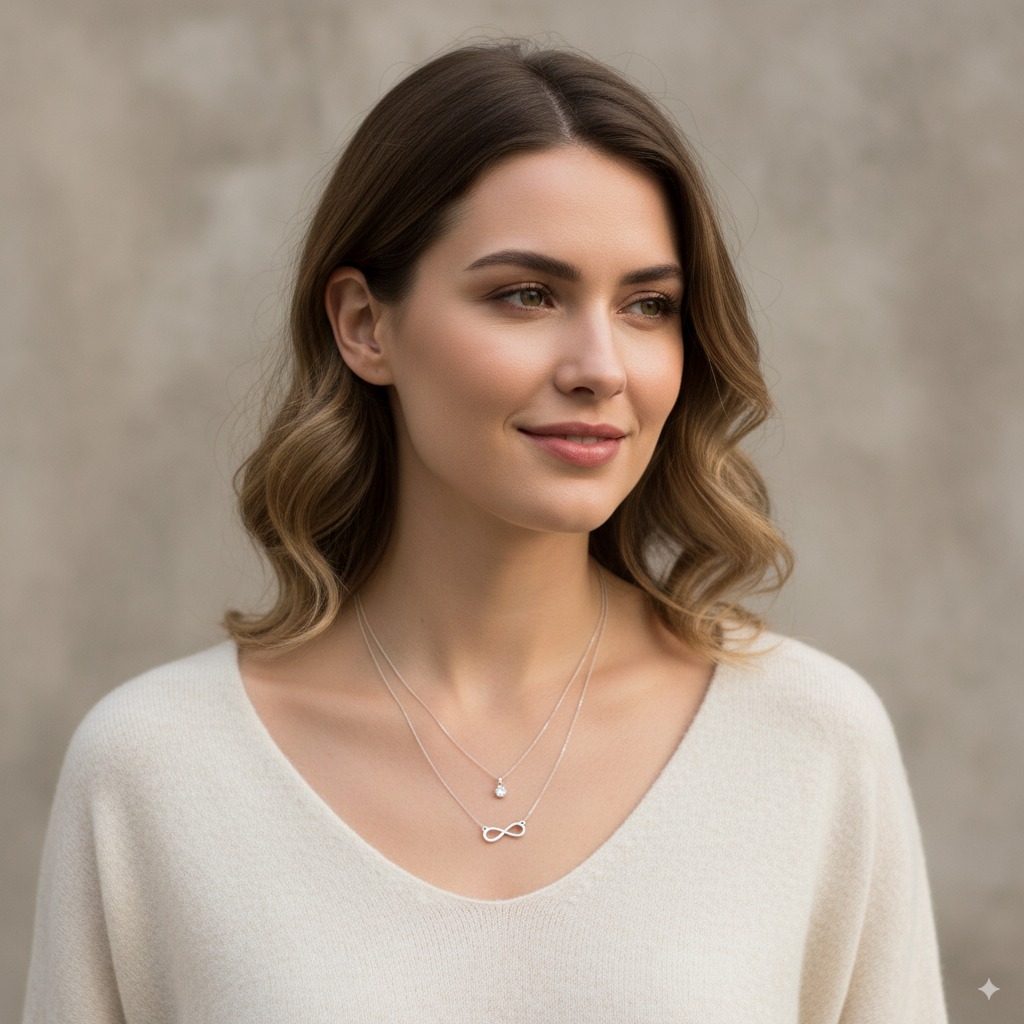 Colar Duplo de Prata 925 – Eterna Luz